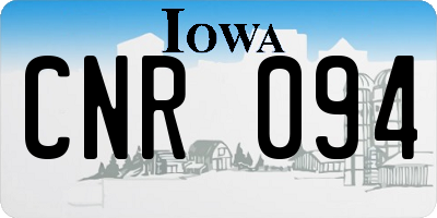 IA license plate CNR094
