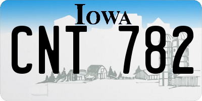 IA license plate CNT782
