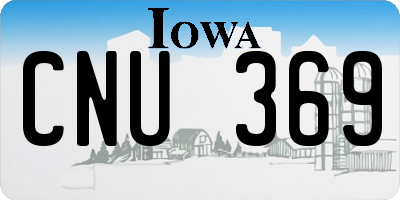 IA license plate CNU369