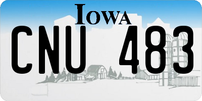 IA license plate CNU483