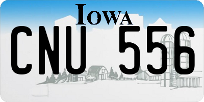 IA license plate CNU556