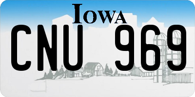 IA license plate CNU969