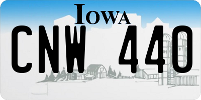 IA license plate CNW440