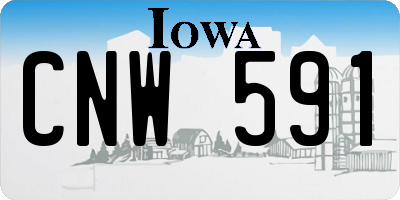 IA license plate CNW591