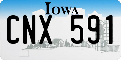 IA license plate CNX591