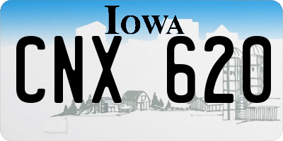 IA license plate CNX620