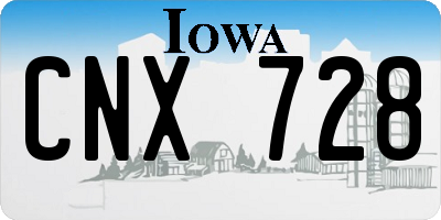 IA license plate CNX728