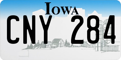 IA license plate CNY284