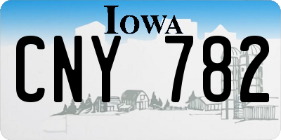 IA license plate CNY782