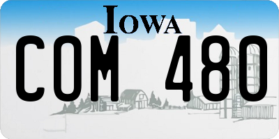 IA license plate COM480