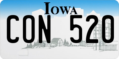 IA license plate CON520