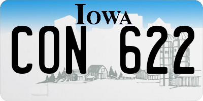 IA license plate CON622
