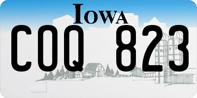 IA license plate COQ823