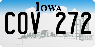 IA license plate COV272
