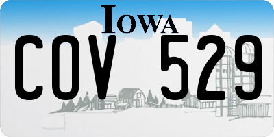 IA license plate COV529