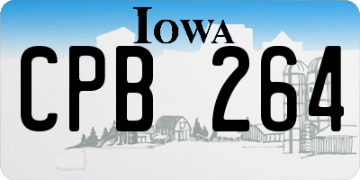IA license plate CPB264