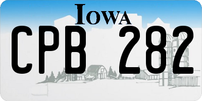 IA license plate CPB282