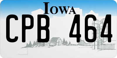IA license plate CPB464