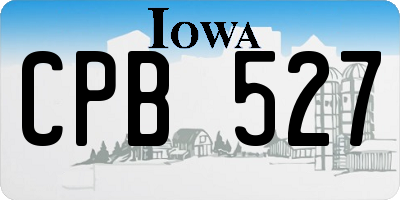 IA license plate CPB527