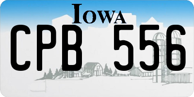 IA license plate CPB556
