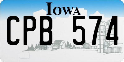 IA license plate CPB574
