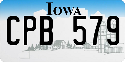 IA license plate CPB579