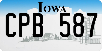 IA license plate CPB587