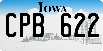 IA license plate CPB622