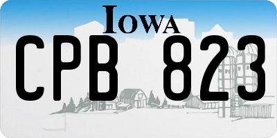 IA license plate CPB823