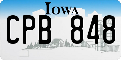IA license plate CPB848
