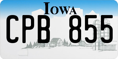 IA license plate CPB855