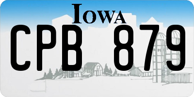 IA license plate CPB879