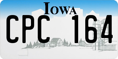 IA license plate CPC164