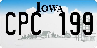 IA license plate CPC199