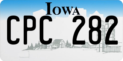 IA license plate CPC282