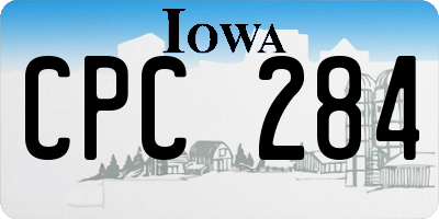 IA license plate CPC284
