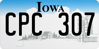 IA license plate CPC307