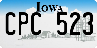 IA license plate CPC523
