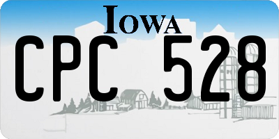 IA license plate CPC528
