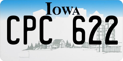 IA license plate CPC622