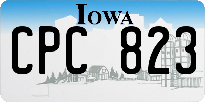 IA license plate CPC823