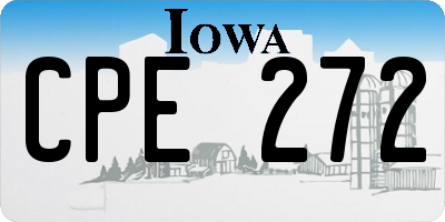 IA license plate CPE272