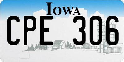 IA license plate CPE306