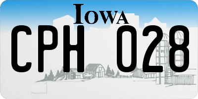IA license plate CPH028