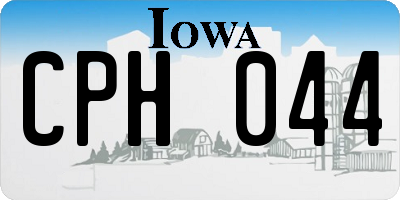 IA license plate CPH044