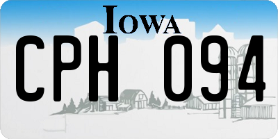IA license plate CPH094