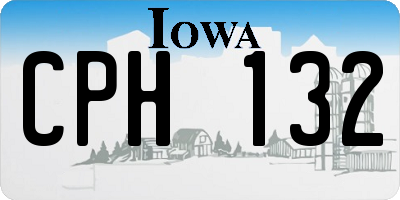 IA license plate CPH132