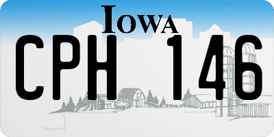 IA license plate CPH146