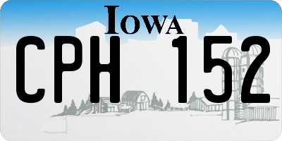 IA license plate CPH152