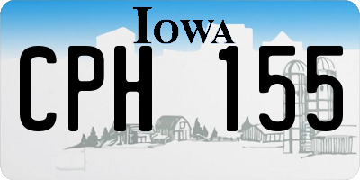 IA license plate CPH155